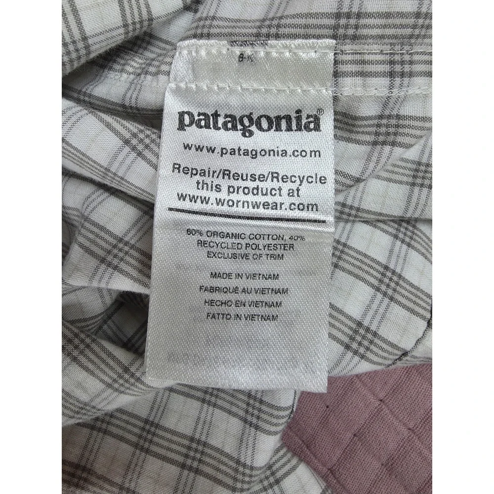 Patagonia Shirt Men's 2XL XXL Plaid Island Hopper Button Down